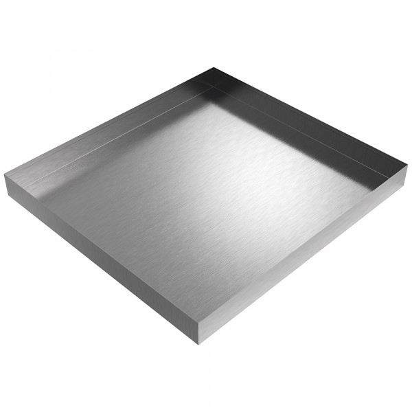 Bargain Compact Washer Drip Pan - 27" x 25" x 2.5" - Stainless Steel