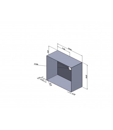 Custom Drain Pan - 18 x 18 x 8 - 14 Ga CRS