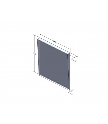 Custom Drip Pan 28 x 34.3 x 2.4-1 20Ga SS 