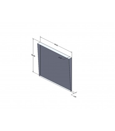 Custom Front Load Drip Pan - 30 x 28 x 2.5-1 - 20 Ga Powder Coat White