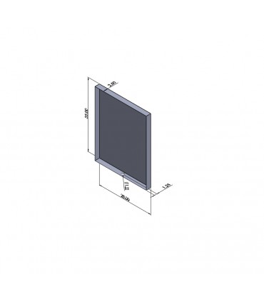 Custom Drain Pan - 35 x 28 x 2.5 - 20 Ga Stainless