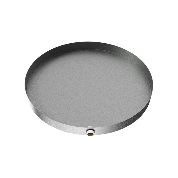 Water Heater Drain Pan - 24" - Galvanized Steel