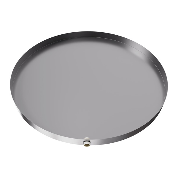 Round Drain Pan - 36" Diameter - Stainless Steel