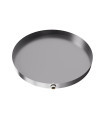 Round Drain Pan - 28" x 2" - Stainless Steel