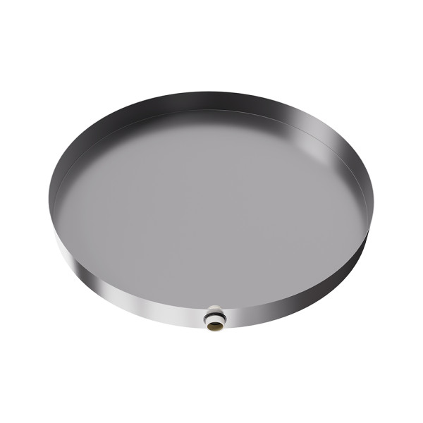 Round Drain Pan - 28" x 2" - Stainless Steel