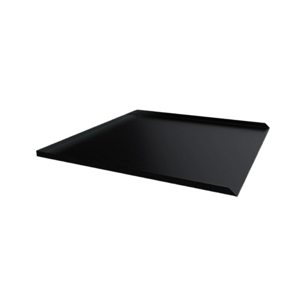 Mini Fridge Leak Pan - 20" x 20 "x 0.5"- 20 Ga CRS - Black