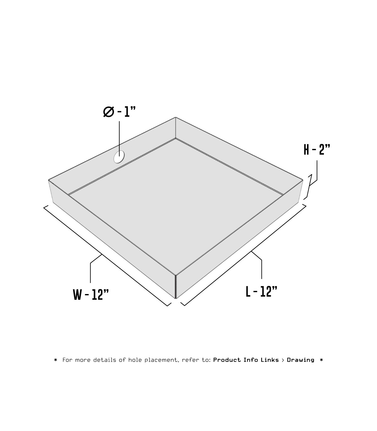 Small Stainless Drain Pan | Killarney Metals