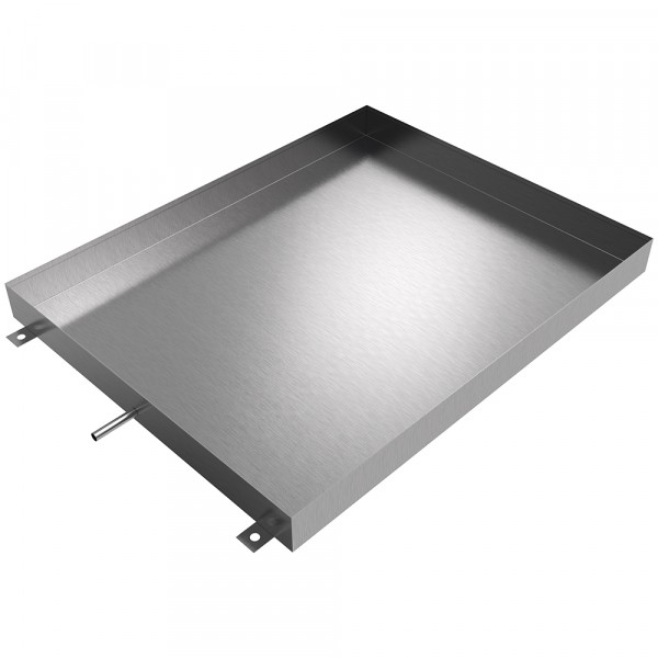 Stainless Steel HVAC Drain Pan with Tabs