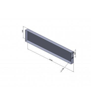 36 x 9 x 2 Custom Drain Pan 18G | Killarney Metals