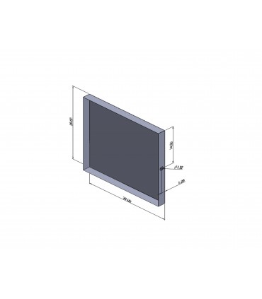 Custom Drain Pan 29 x 29 x 2.5 20G