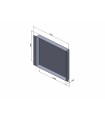 Custom Tabbed Drip Pan - 15 x 13 x 1.5 - 14 Ga Galvanized