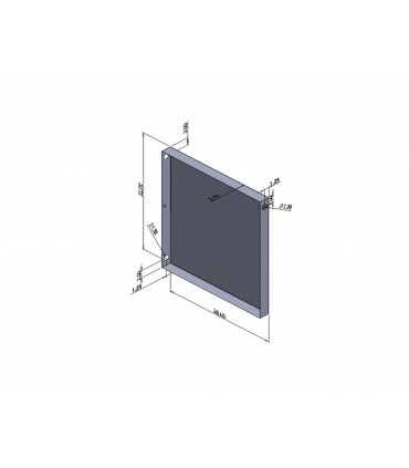 Custom Drain Pan - 32 x 28 x 2.5 - 18 Ga Stainless